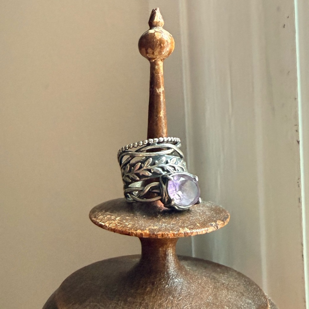 Sterling Israel Amethyst Ring